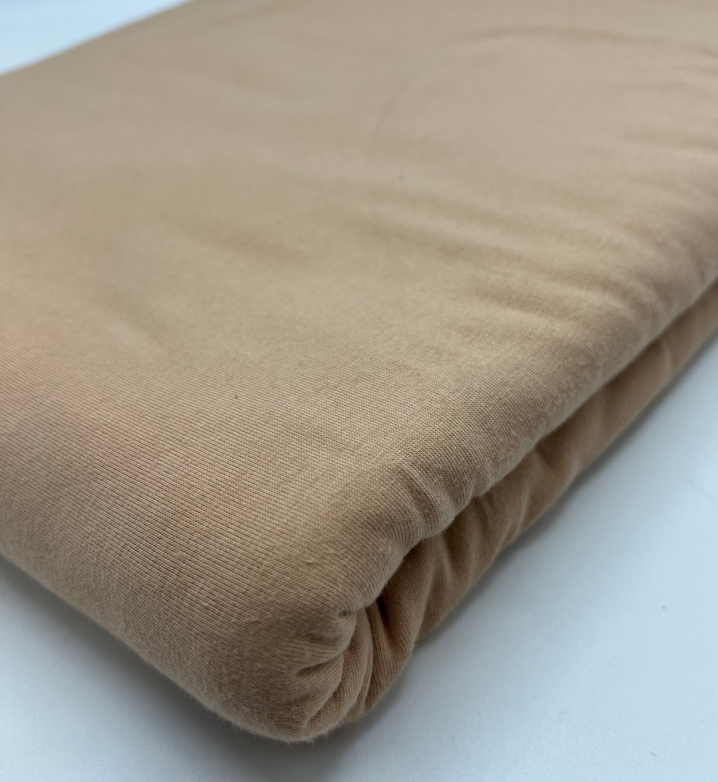 **SALE** Sand Cotton Stretch Jersey 200 GSM 95/5 Lycra 4 Way Stretch